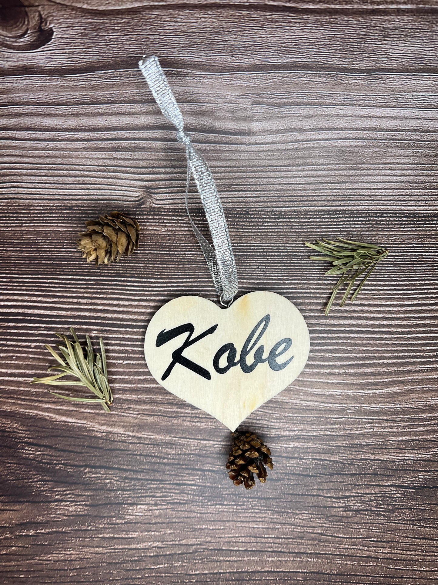 Bois de noel coeur